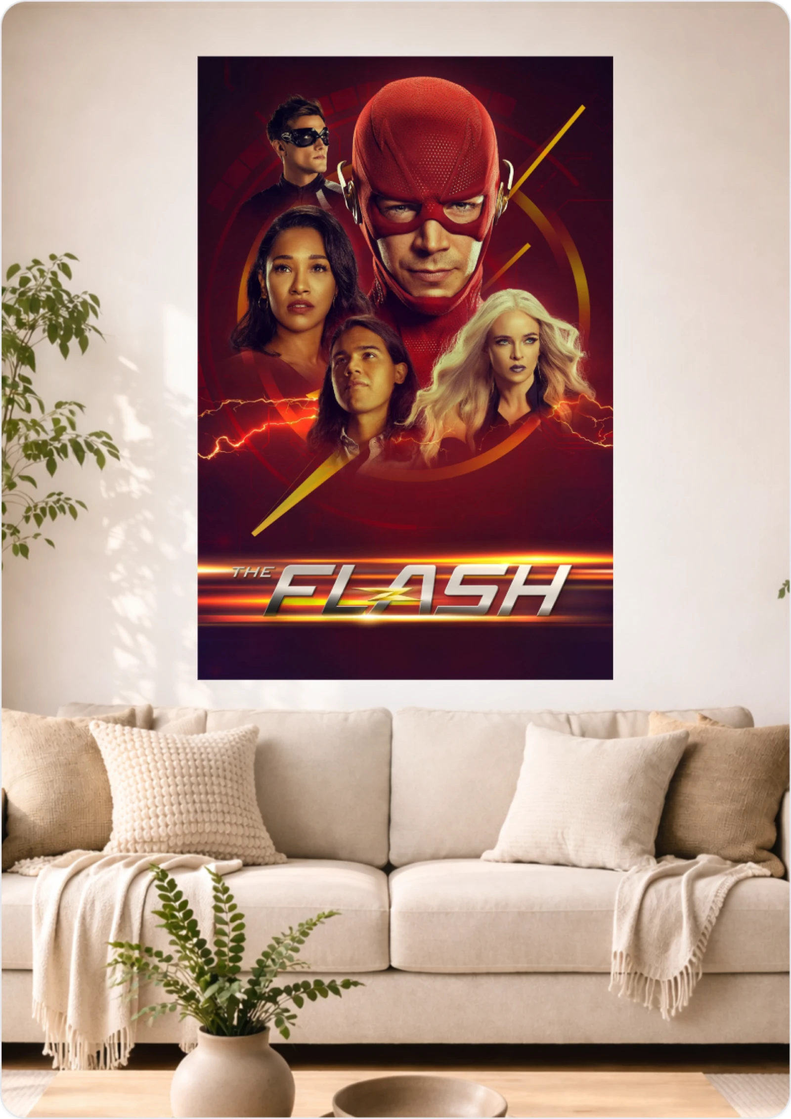 Affiche The Flash – Format A3 – Décoration murale série TV